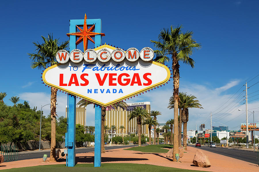 Usa, Nevada, Las Vegas, Welcome Sign On Photograph by Sylvain Sonnet