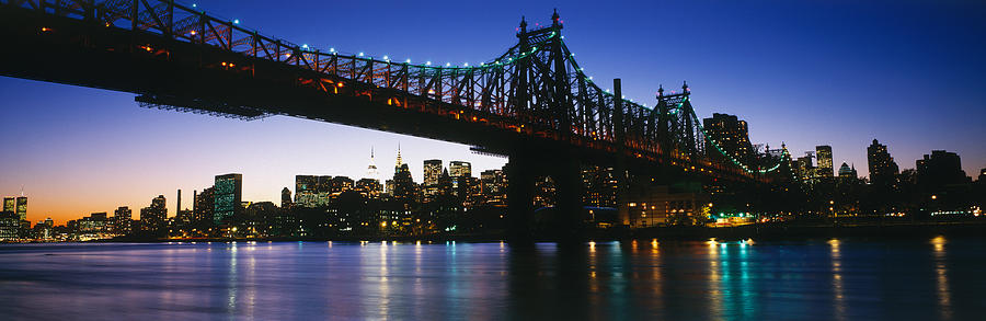 New York City Photograph - Usa, New York City, 59th Street Bridge by Panoramic Images