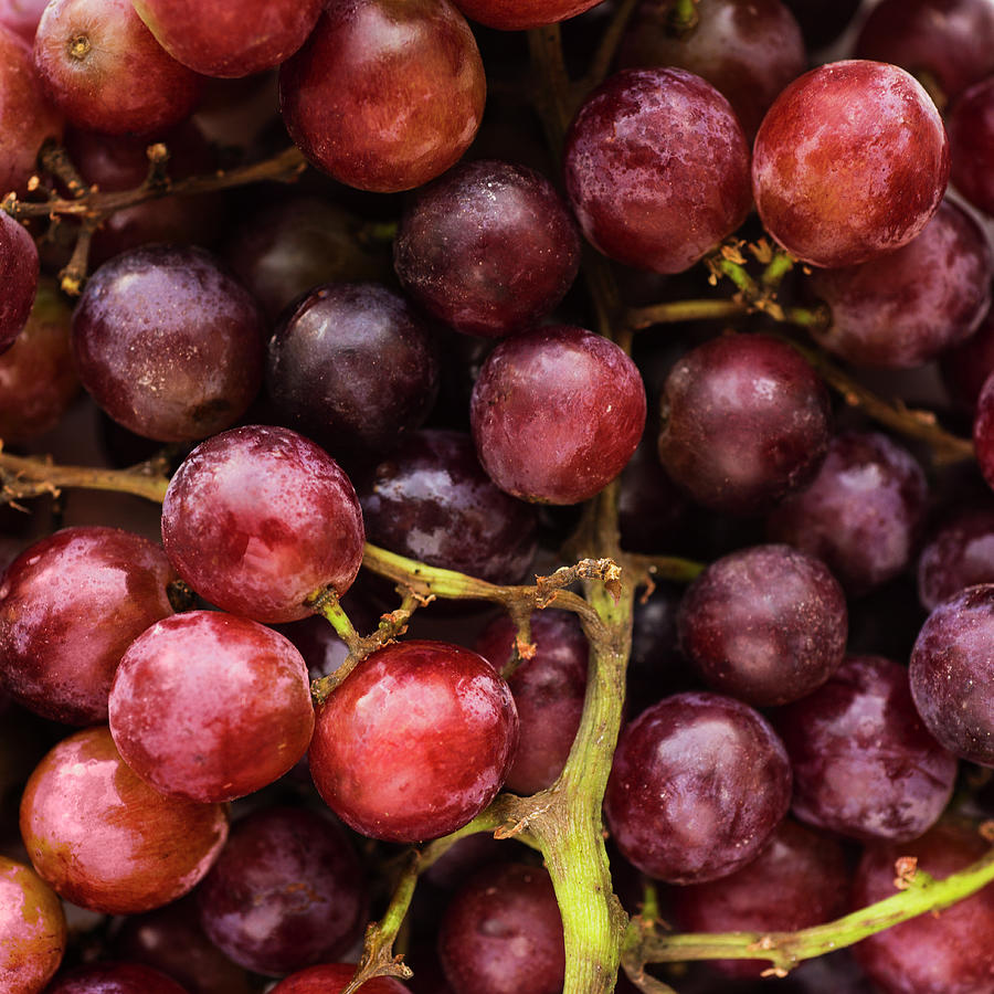 Usa, New York City, Fresh Pink Grapes Photograph by Tetra Images