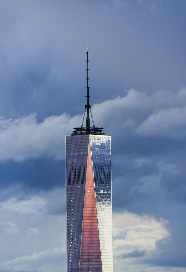 USA, New York State, New York City, One World Trade Center against clouds Photograph by Tetra Images
