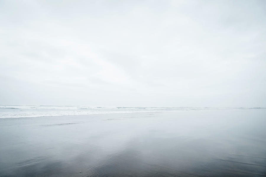 Nature Photograph - Usa, Oregon, Rockaway Beach, Fog Over by Erik Isakson