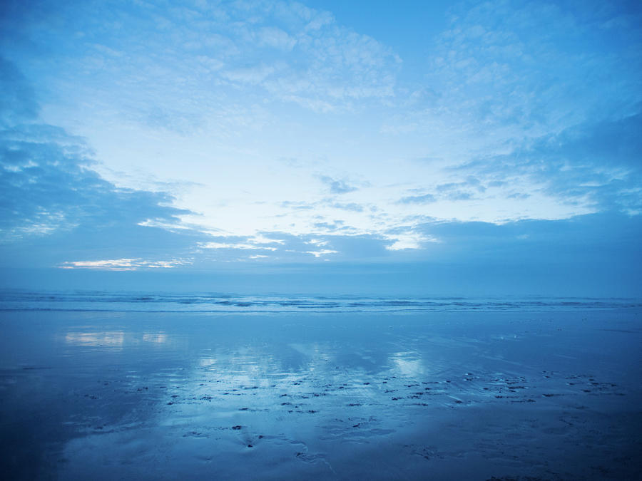Usa, Oregon, Rockaway Beach, Sandy Photograph by Erik Isakson