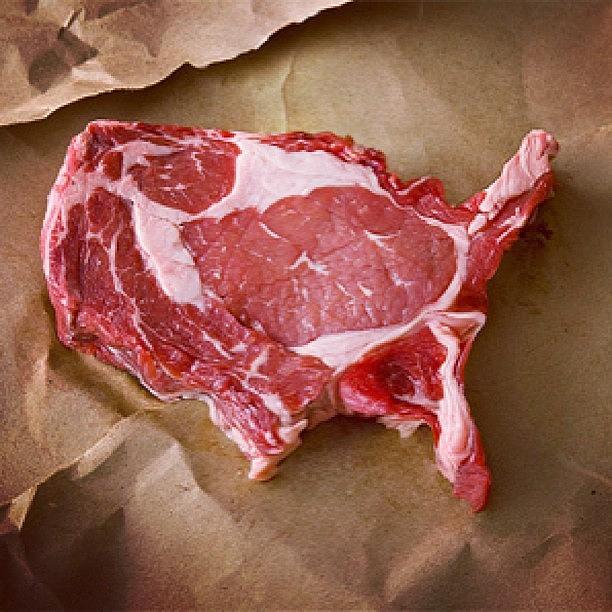 Meat Photograph - #usa #pornfood #tbone #atable #funny by Ppc Ppc