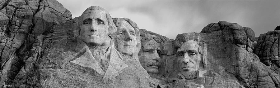 Abraham Lincoln Photograph - Usa, South Dakota, Mount Rushmore, Low by Panoramic Images