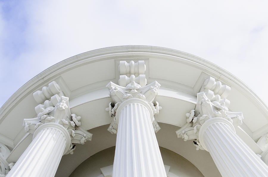 USA, Washington DC, Capitol Building, Low angle view of columns Photograph by Jamie Grill