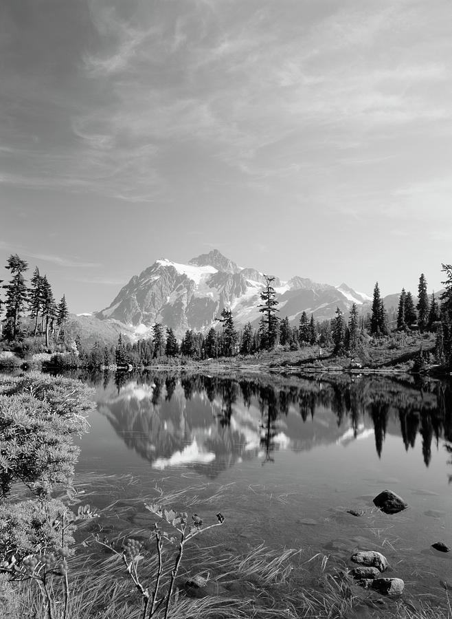 Black And White Photograph - USA, Washington State, Mount Baker by Stuart Westmorland