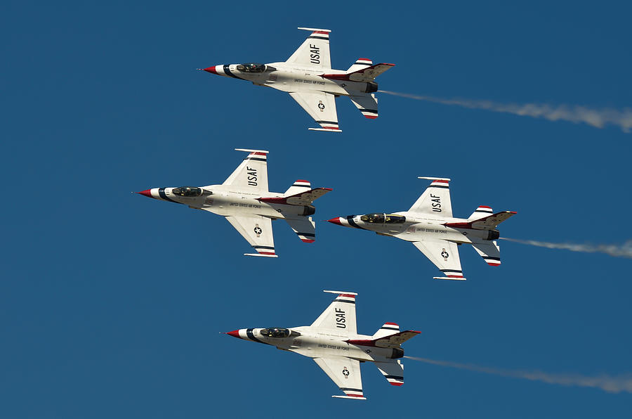 Usaf Thunderbird Diamond Photograph By Chris Malone - Fine Art America