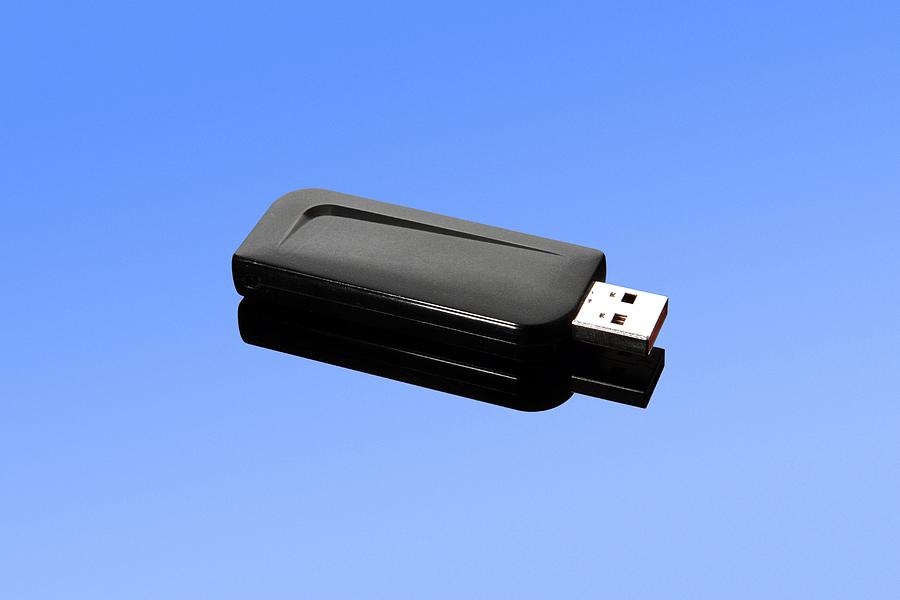 Still Life Photograph - USB memory stick by Science Photo Library