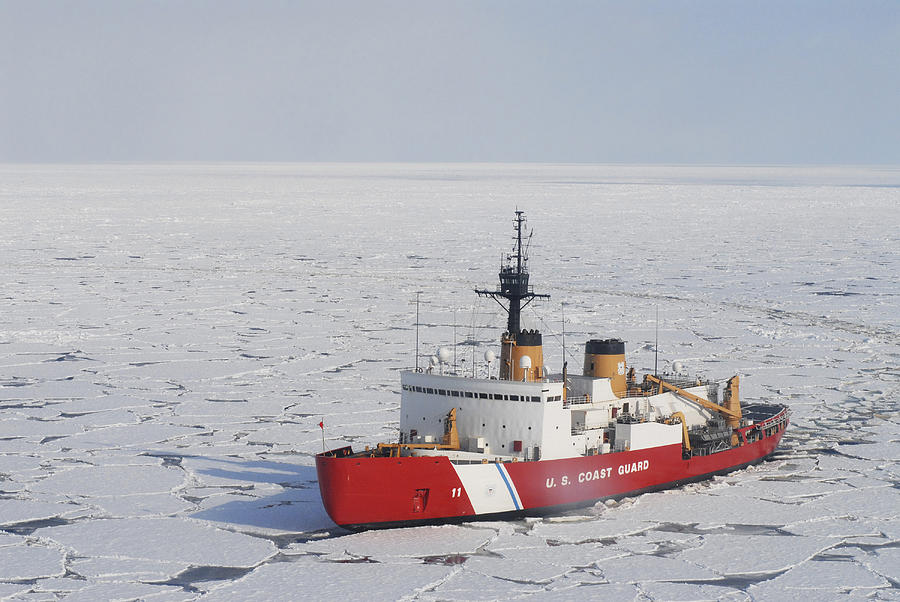 USCGC Polar Sea conducts a research expedition in the Beaufort Sea. Photograph by Stocktrek Images