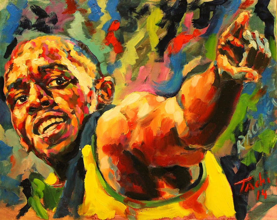Athlete Painting - Usein by Tachi Pintor