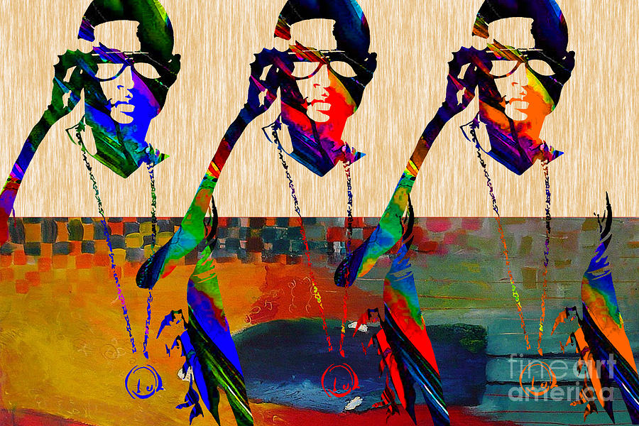 Usher Painting Mixed Media by Marvin Blaine