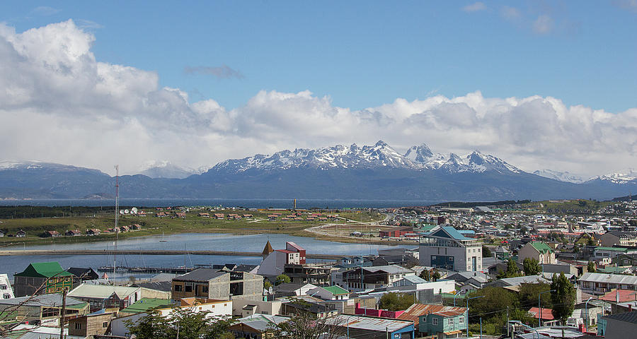 Ushuaia Looking Over Beagle Channel To Photograph by Sam Kirk