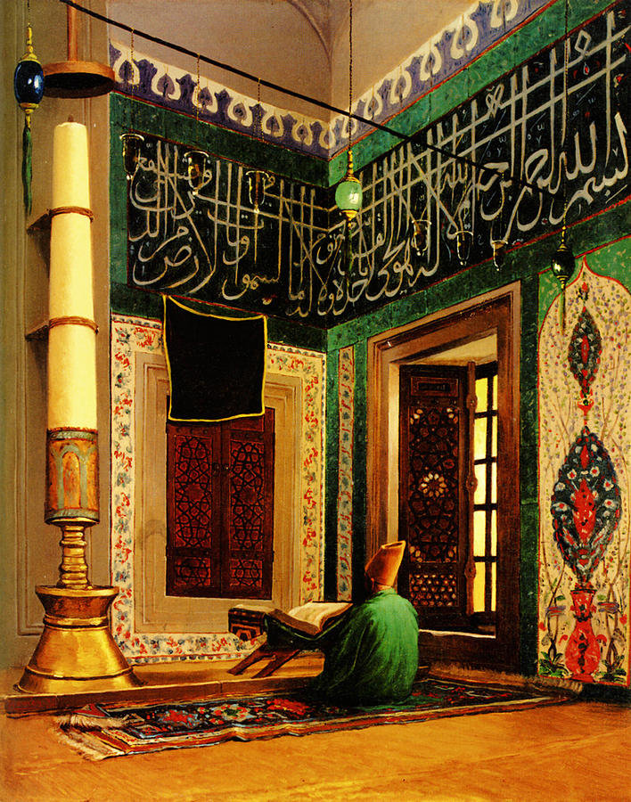 Uskudar Valide Atik Mosque Painting by Celestial Images