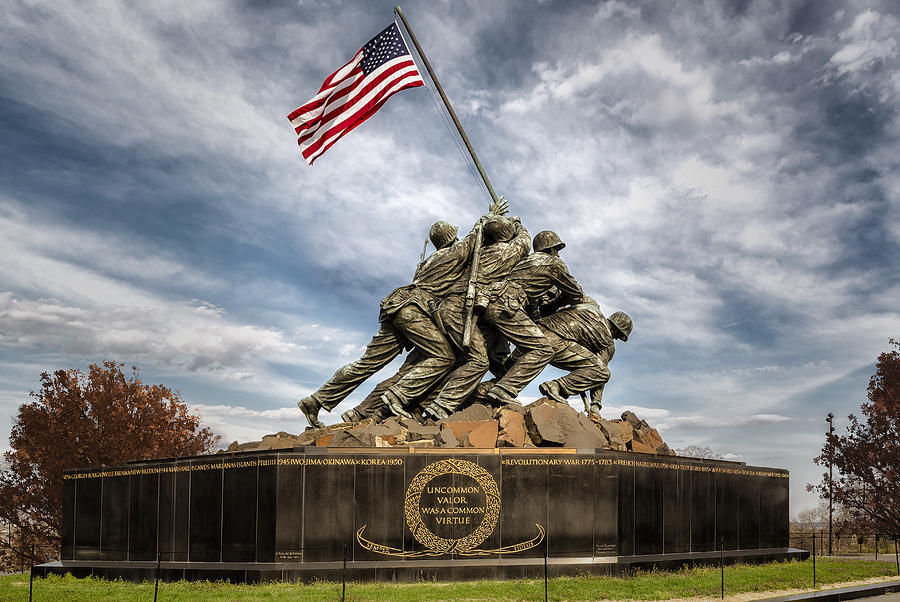USMC Iwo Jima Memorial Photograph by Susan Candelario