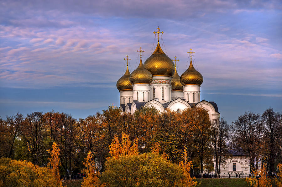 Uspenski Cathedral in Yaroslavl. Russia Photograph by Jenny Rainbow