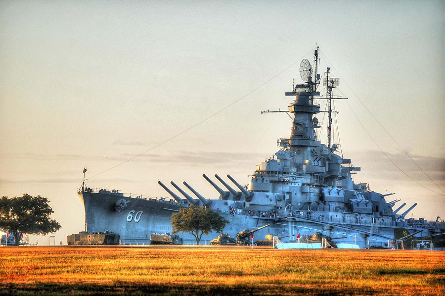 USS Alabama Digital Art by Michael Thomas