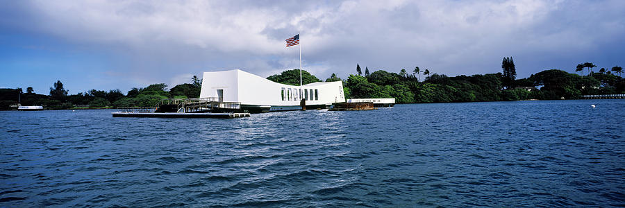 Architecture Photograph - Uss Arizona Memorial, Pearl Harbor by Panoramic Images