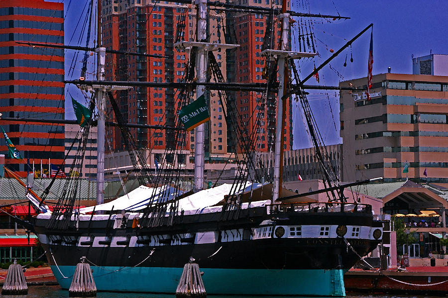 USS Constellation drybrush effect Photograph by Andy Lawless