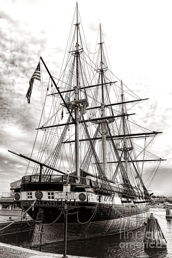 Baltimore Photograph - USS Constellation by Olivier Le Queinec