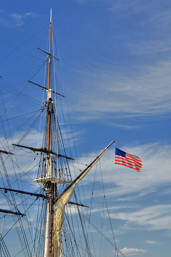 USS Constitution Mast Photograph by Joann Vitali