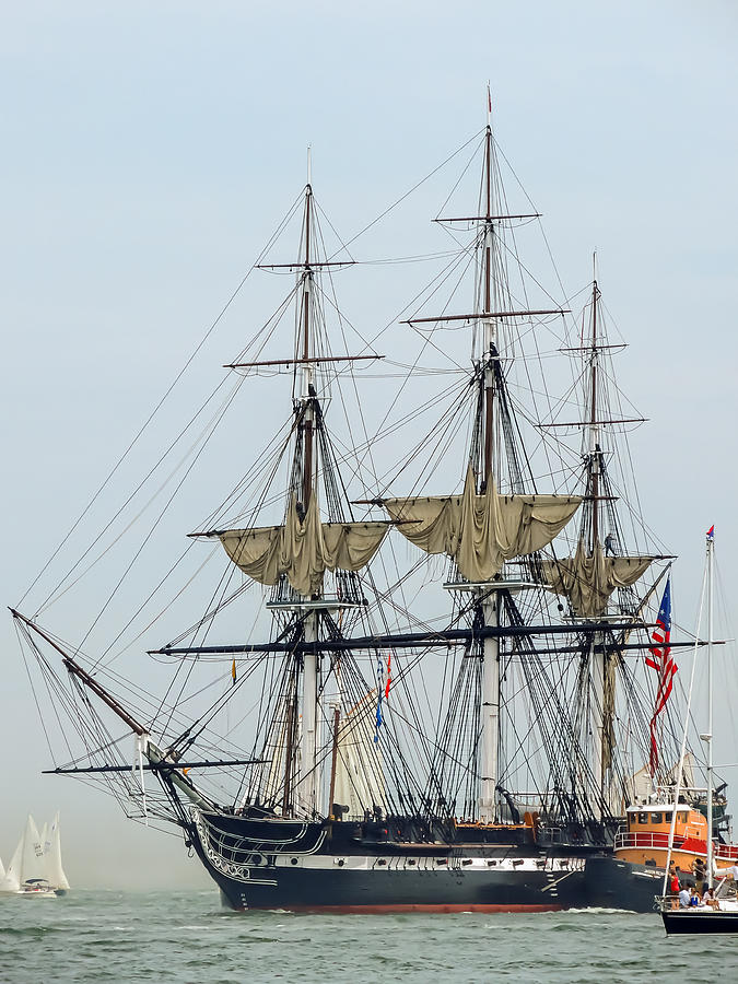 Boston Photograph - USS Constitution by Robert Mitchell