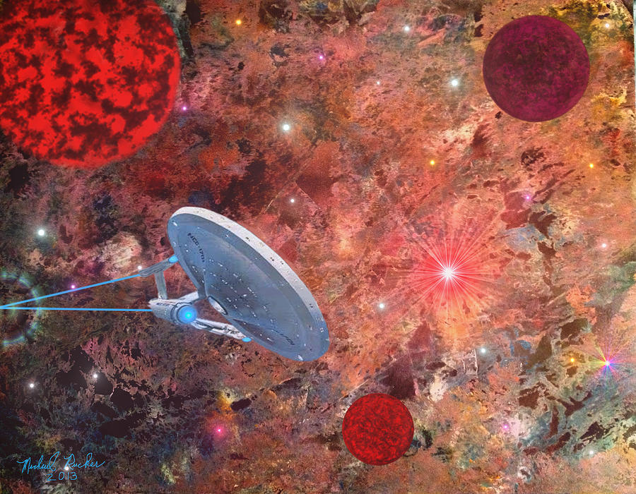 U.S.S Enterprise -Orion  Painting by Michael Rucker