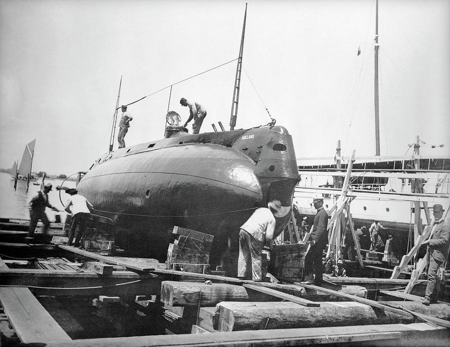 Uss Holland Submarine by Us National Archives