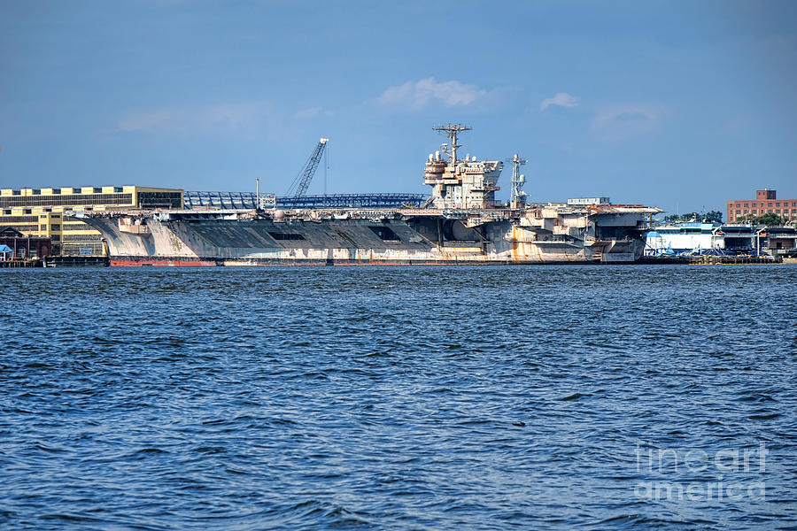 Philadelphia Photograph - USS John Kennedy by Olivier Le Queinec