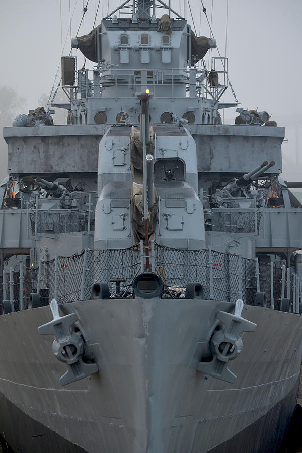 USS Kidd DD 661 Front View Photograph by Maggy Marsh