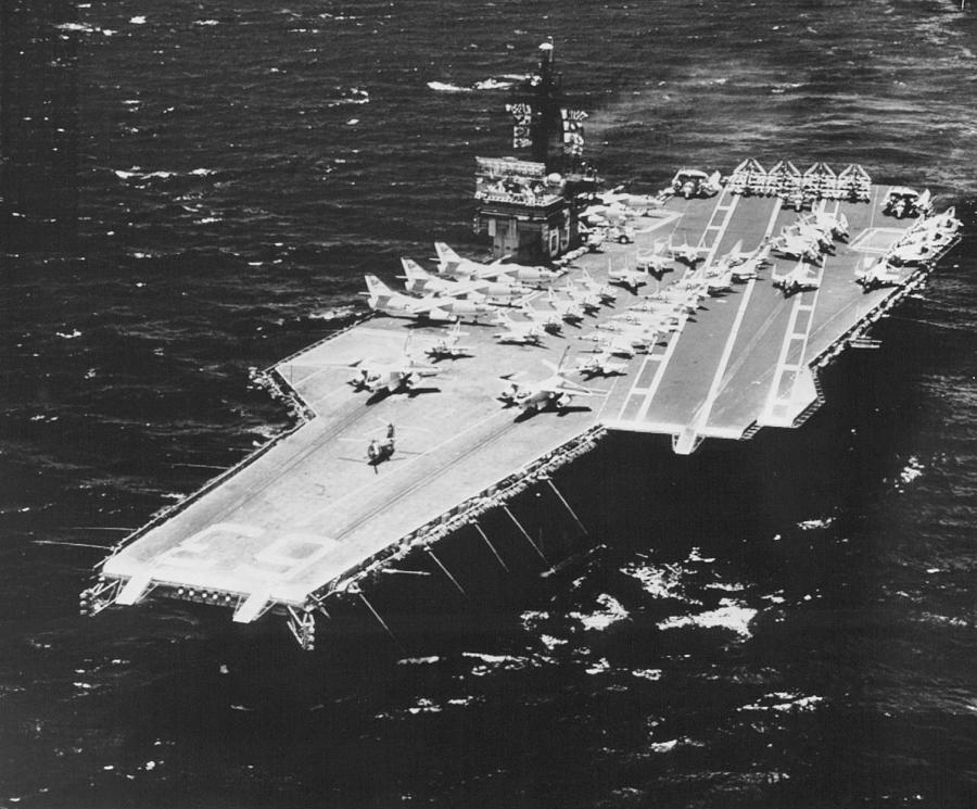 U.s.s Kitty Hawk Photograph by Retro Images Archive