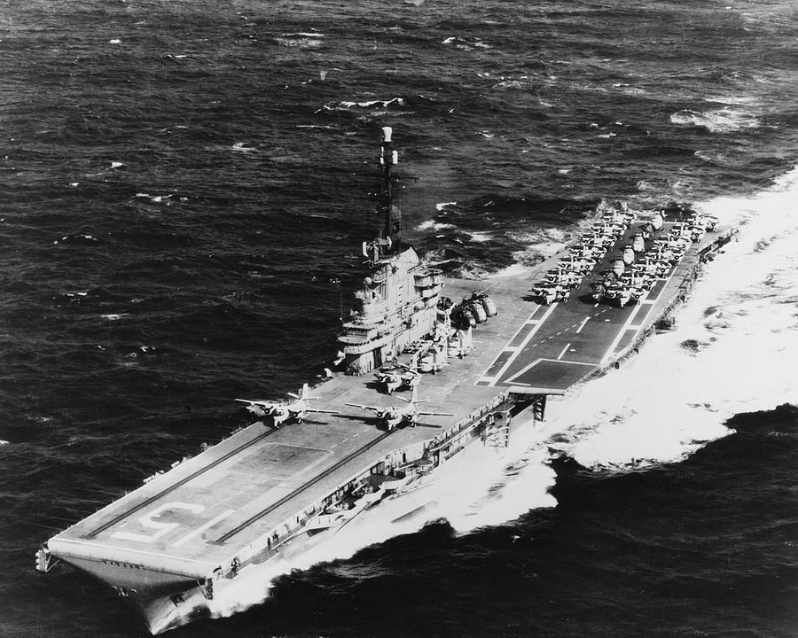 Uss Randolph Underway At Sea With Two Photograph