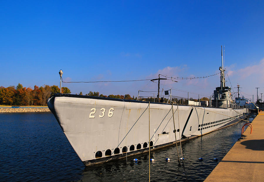 Lake Michigan Photograph - USS Silversides Submarine by Rachel Cohen