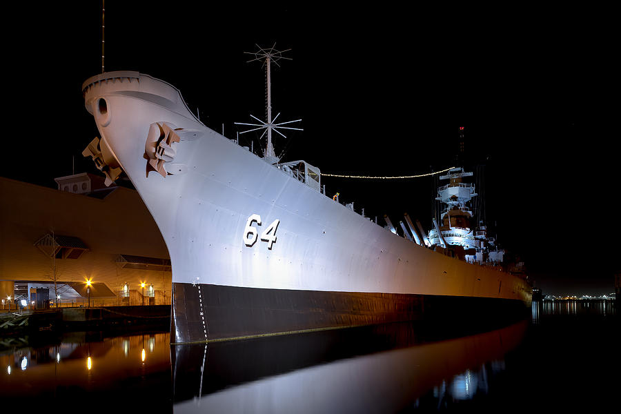 Boat Photograph - USS Wisconsin by Joshua Berman