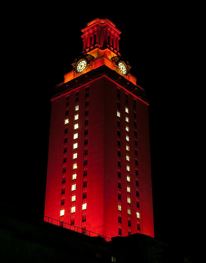 Ut Tower Photograph - UT Tower 1 by Sean Wray