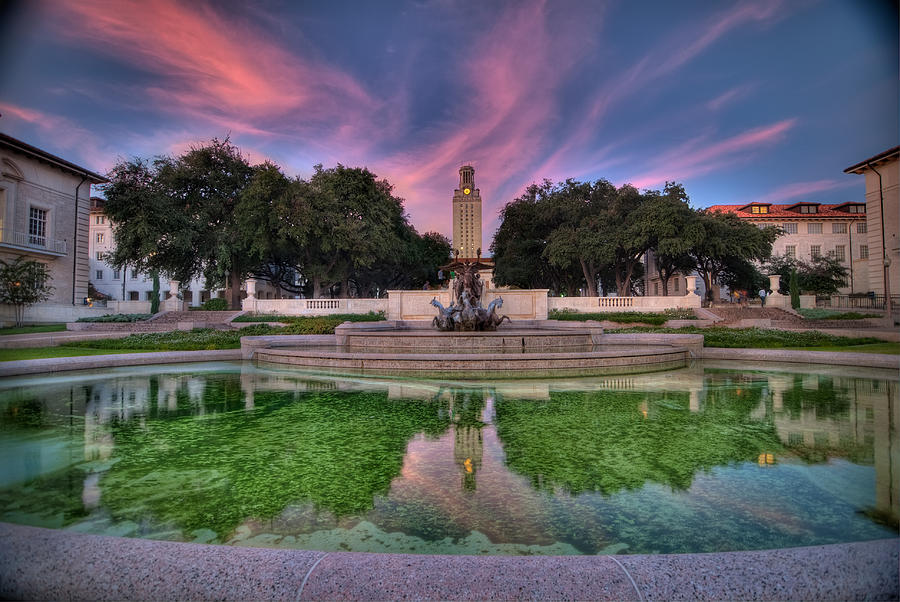 University Of Texas Photograph - UT Tower Sunset by Preston Broadfoot