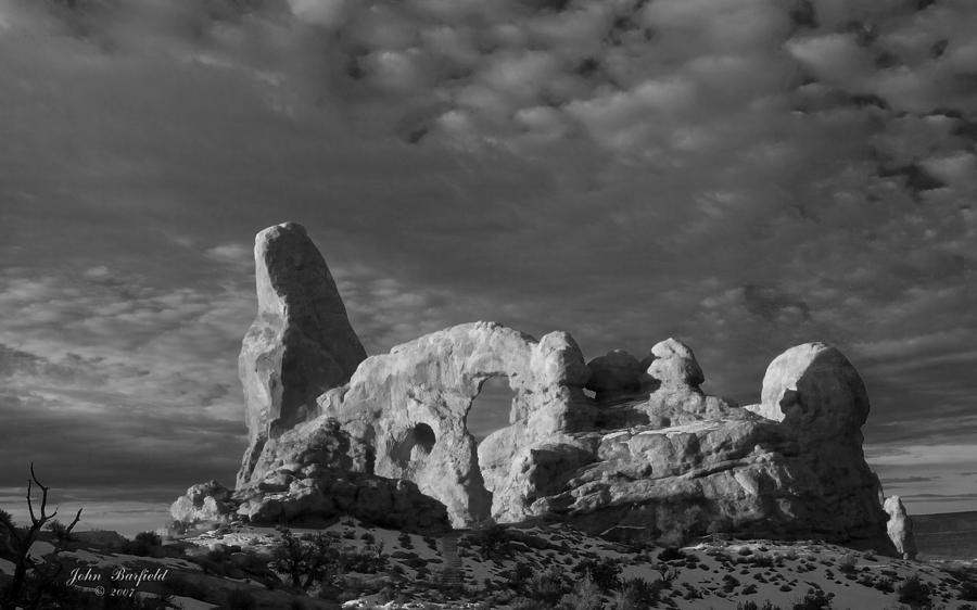 Utah B And W 3 Photograph By John Barfield - Pixels