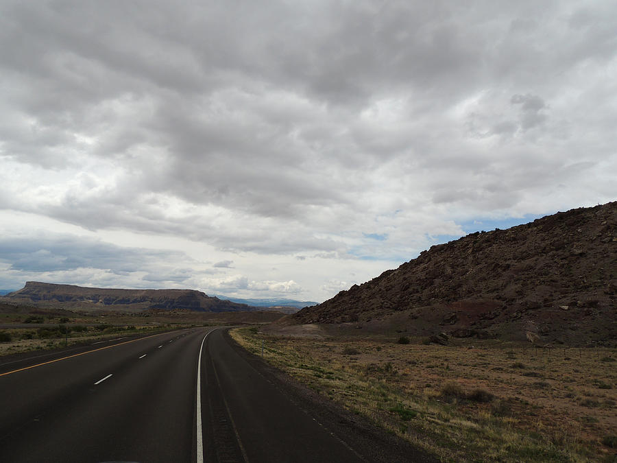 Utah landscape I-70 West Bound in Motion 5688 Photograph by Andrew Chambers