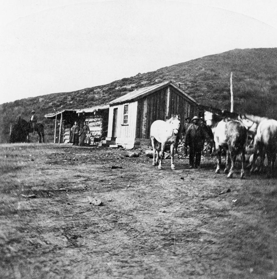 Utah Stage Station, C1868 Photograph by Granger