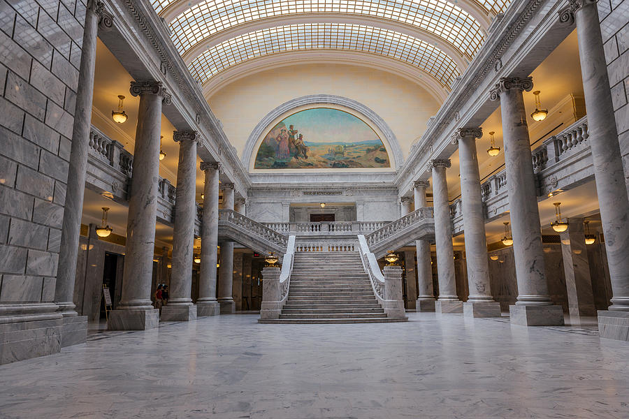 Utah State Capitol Building, Interior Architectural Detail, Salt Lake City Photograph by Pavliha