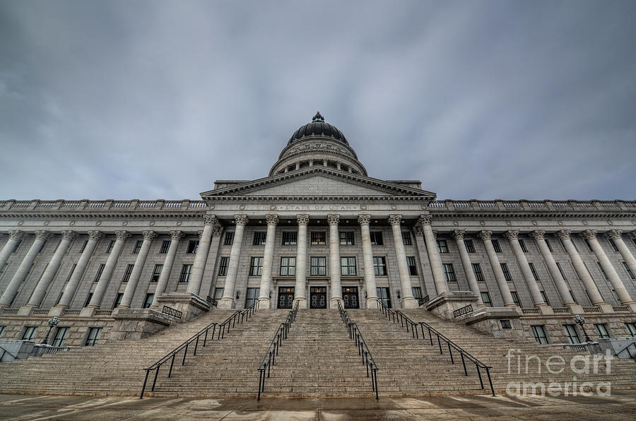 Architecture Photograph - Utah State Capitol Building by Michael Ver Sprill
