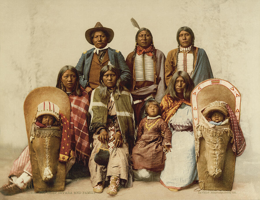 Ute Chief And His Family Photograph by Underwood Archives