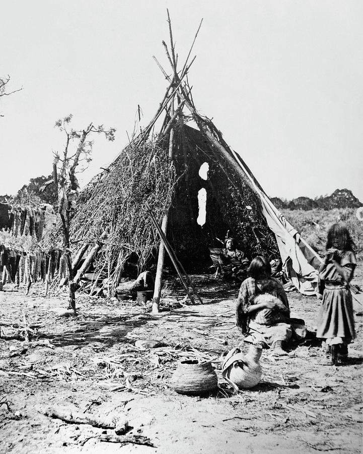 Ute Dwelling, C1873 Photograph by Granger - Fine Art America