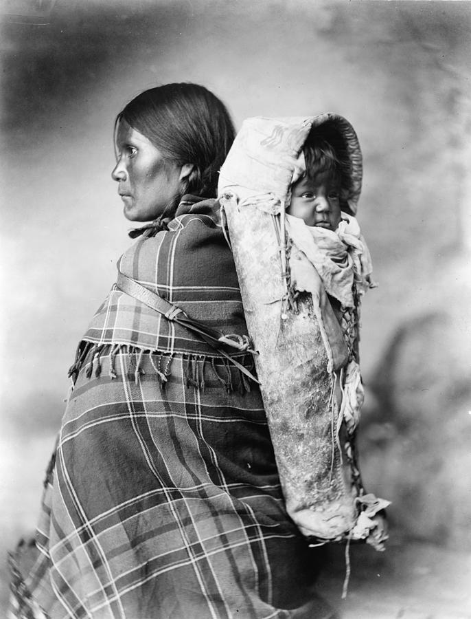 Ute Woman And Baby, C1899 Photograph by Granger