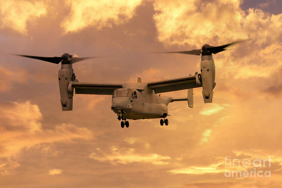 Osprey Digital Art - V-22 Ospey by Airpower Art