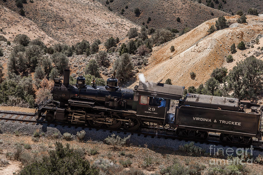 V and T Railroad Locomotive 29 Photograph by Webb Canepa - Pixels