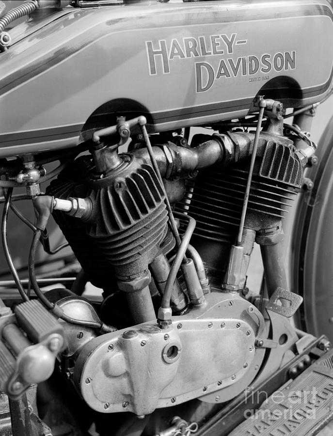 V-Twin engine Photograph by Riccardo Mottola