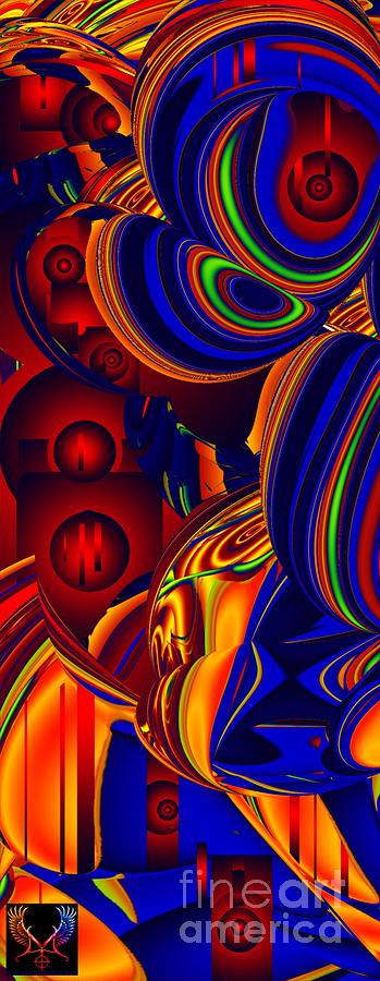 Primary Colors Digital Art - V1 Abs Lost In The Mall by Dale Crum