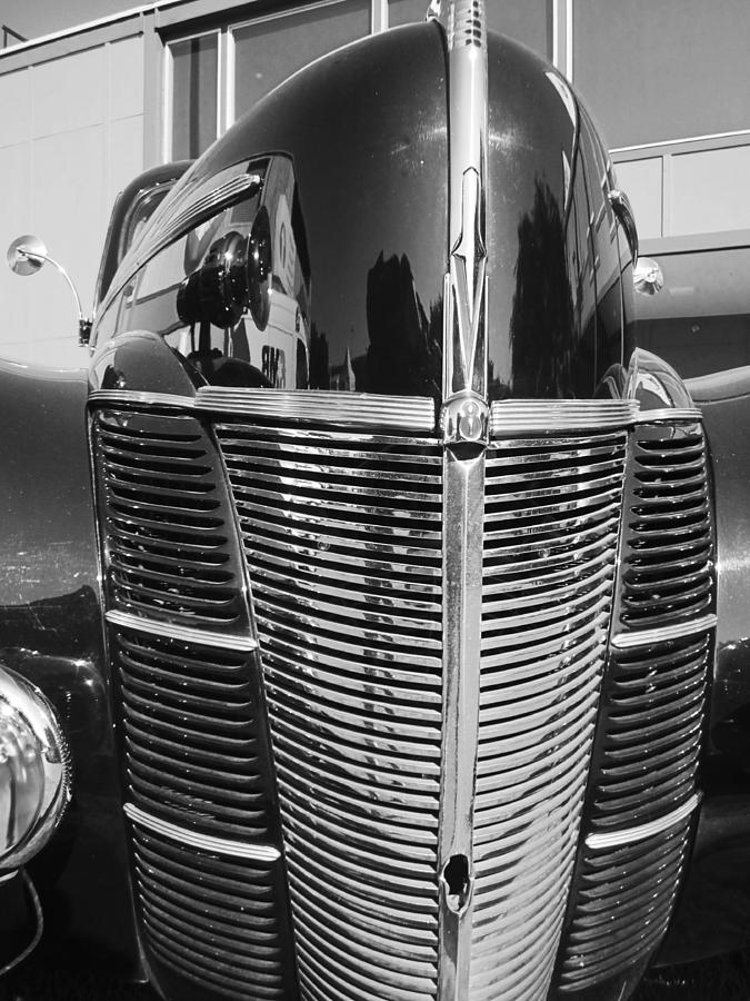V8 Grill Full of Chrome Photograph by Kym Backland