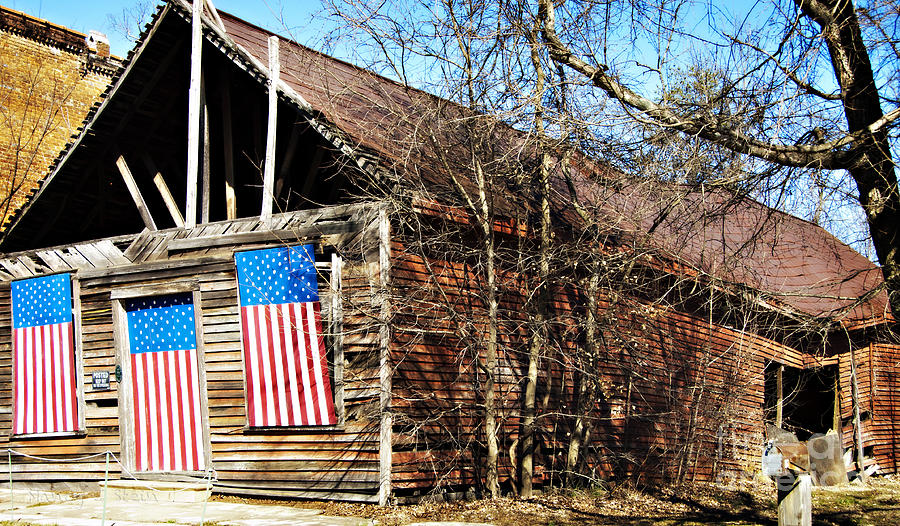 Flag Photograph - Vacant by Nancy Stein