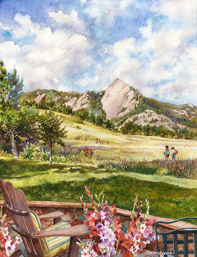 Vacation at Chautauqua Painting by Anne Gifford